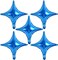 18inch Star Shape Foil Mylar Balloon,30 pcs Blue Four Angle Star Balloons for Birthday Party,Wedding,Valentine's Day, engagement party,Christmas,Baby Shower Backdrops Decorations